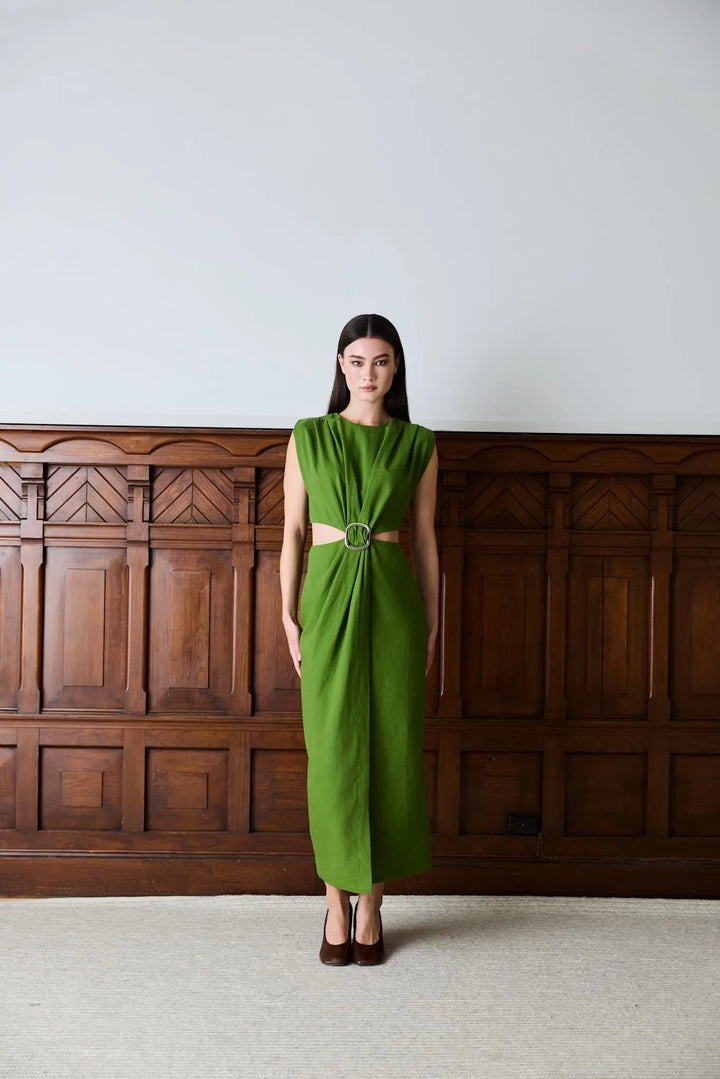 Riviera Dress Leaf Green
