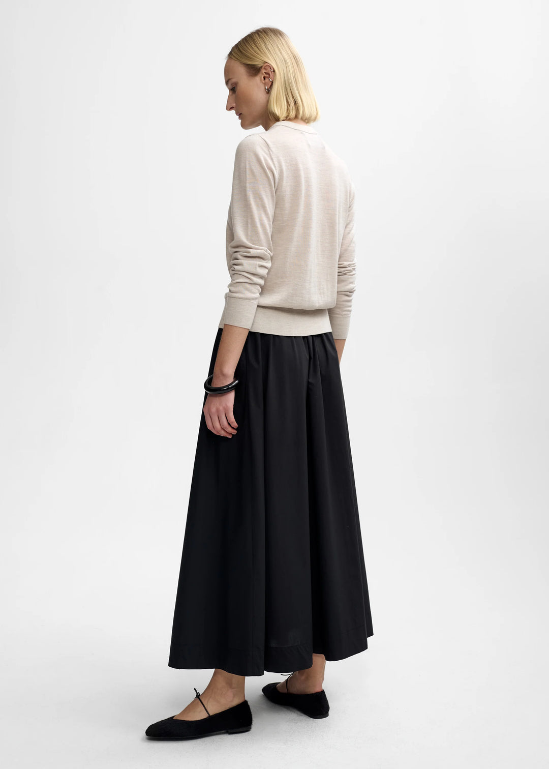 Rose Merino Cardigan Sand