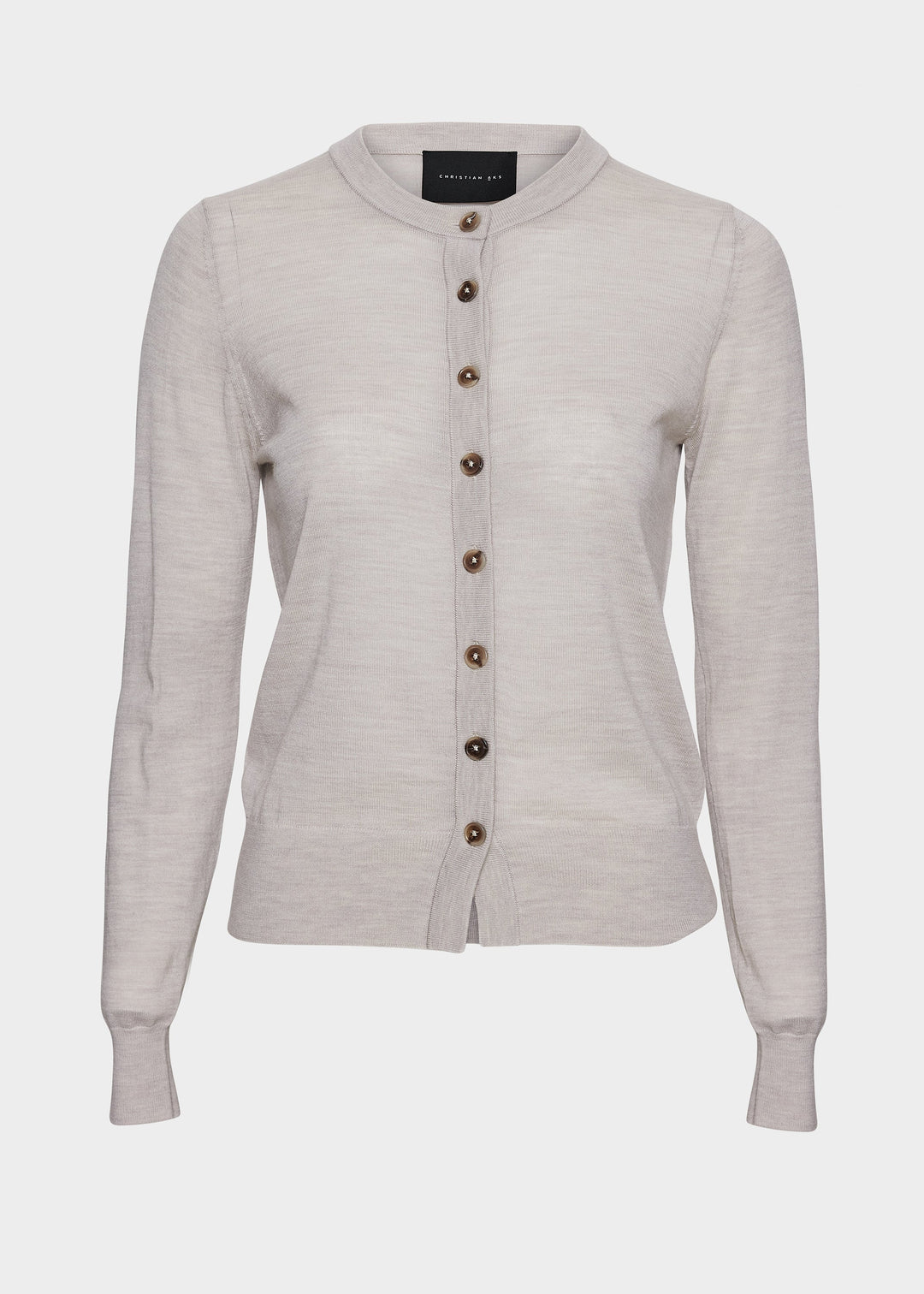 Rose Merino Cardigan Sand