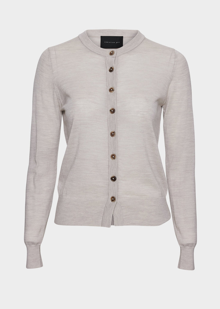Rose Merino Cardigan Sand