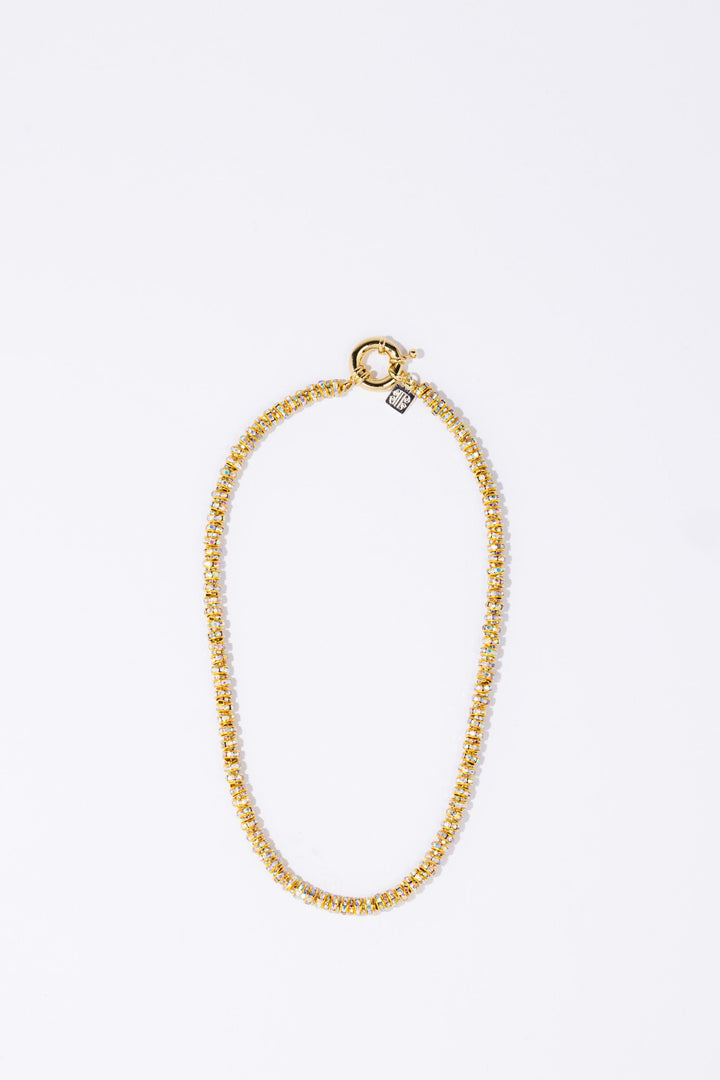 Skinny Diamond Necklace Gold