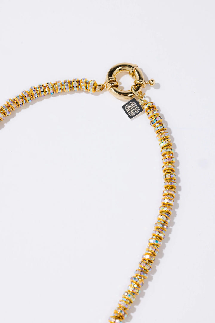 Skinny Diamond Necklace Gold