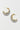 Small Crecent Hoops Gold/Clear