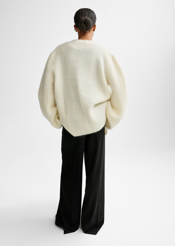 Solange Mohair Cardigan Eggshell