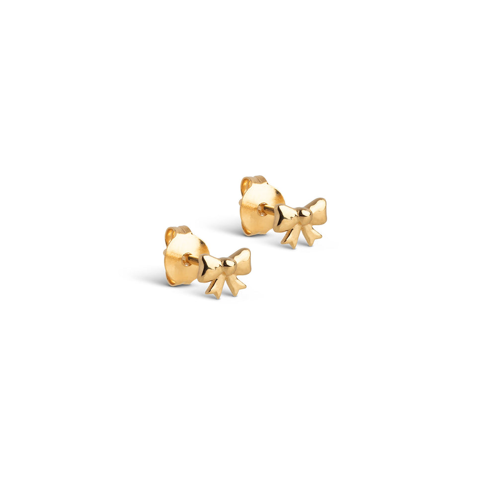 Baby Bow Studs Gold
