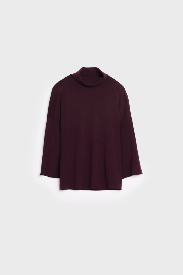 Tia Merino Knit Burgundy