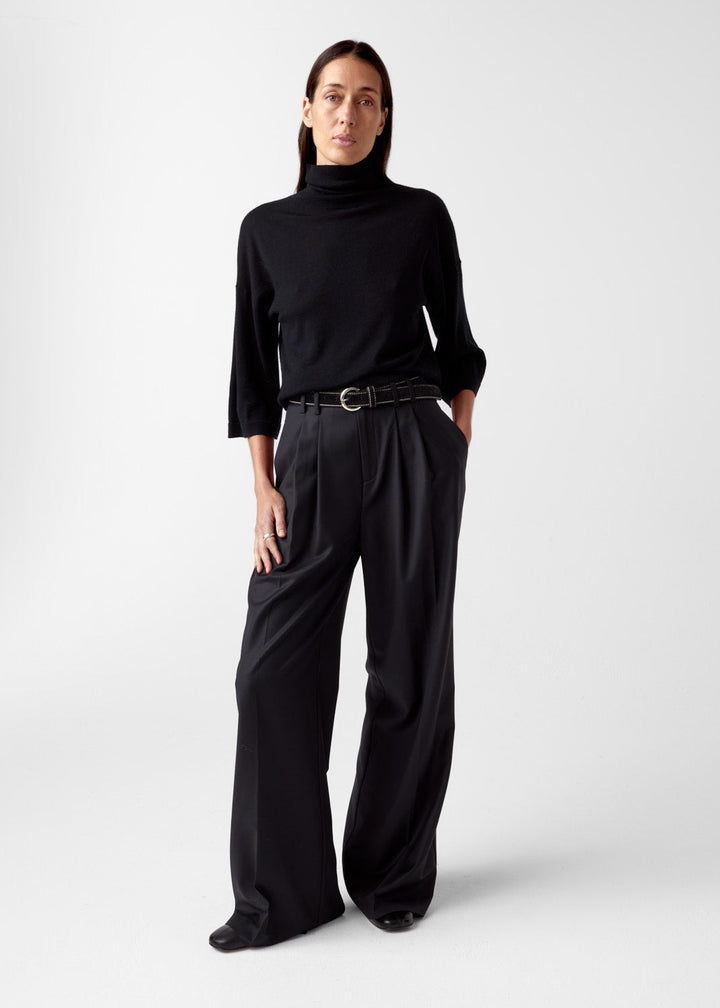 Tia Merino Knit Black