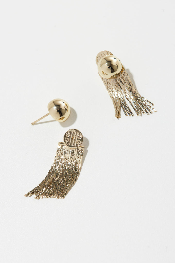 Tiny Medusa Studs Gold