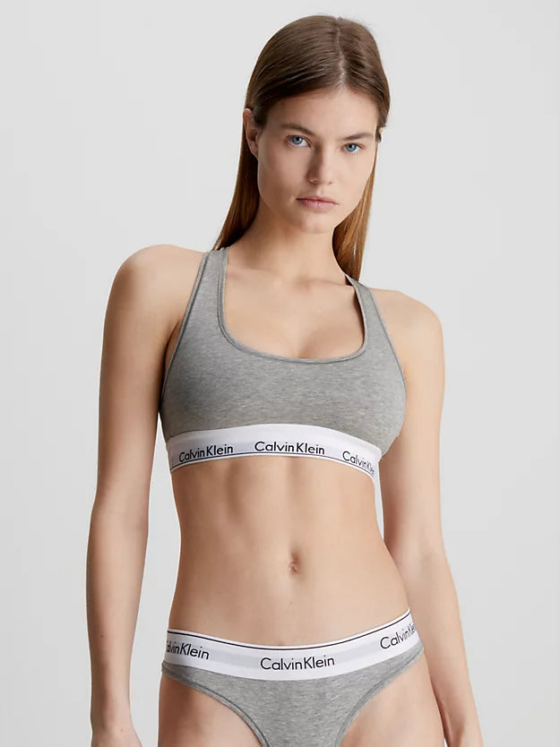 Unlined Bralette Grey Heather