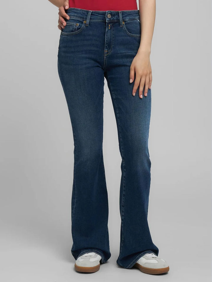 Joella Flare Pants Dark Blue