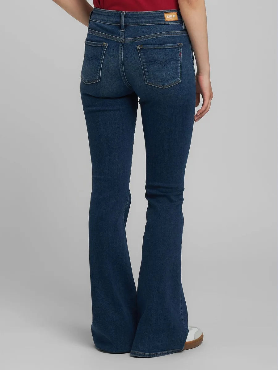 Joella Flare Pants Dark Blue