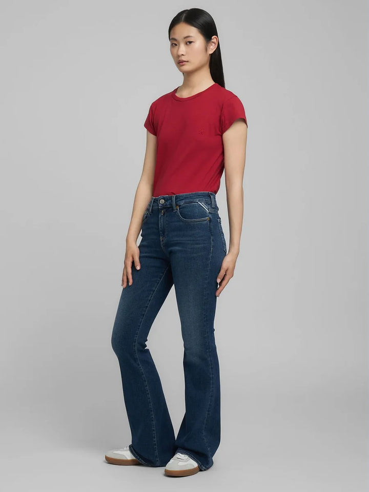 Joella Flare Pants Dark Blue