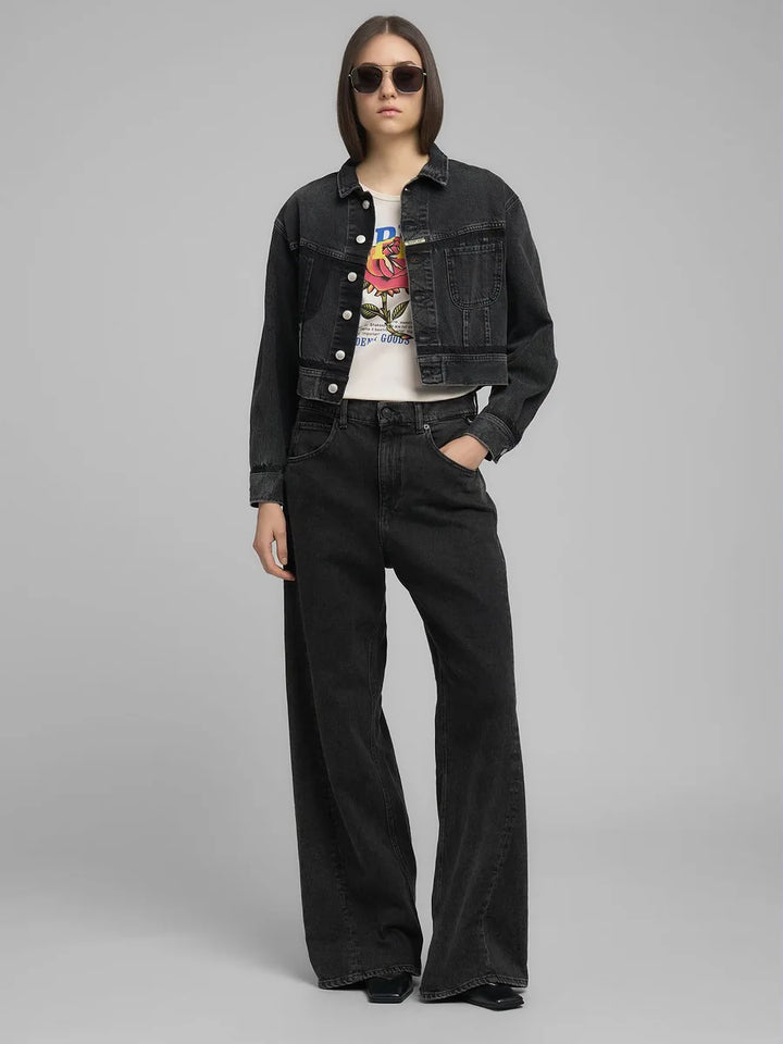 Narja Pants Washed Black