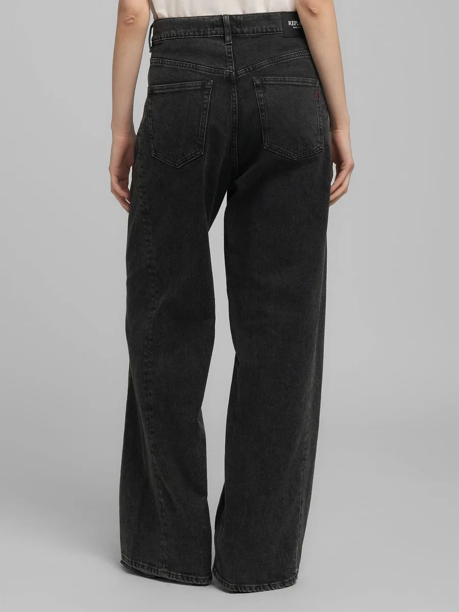 Narja Pants Washed Black
