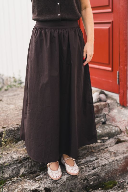 Ida Maja HW Skirt Black Coffee