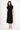 Talia Draped Front Midi Dress Black