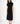 Talia Draped Front Midi Dress Black