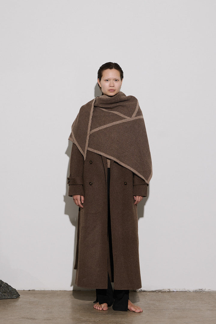 Triangle Scarf Tobacco/Cacao