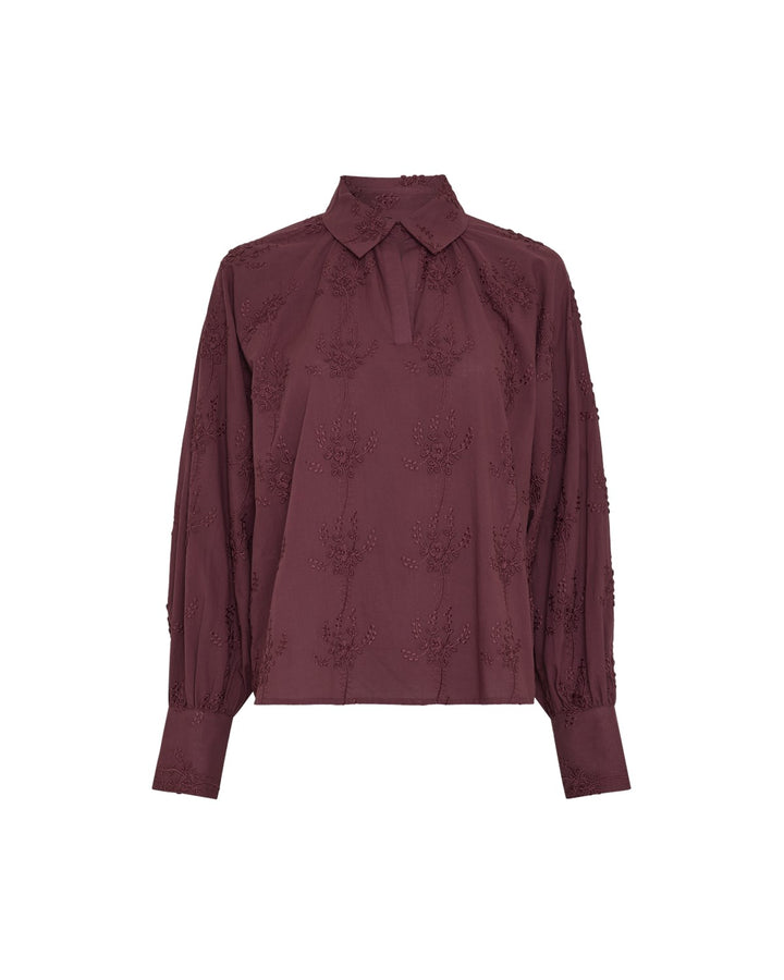 Camilla Top EMB Choco Truffle