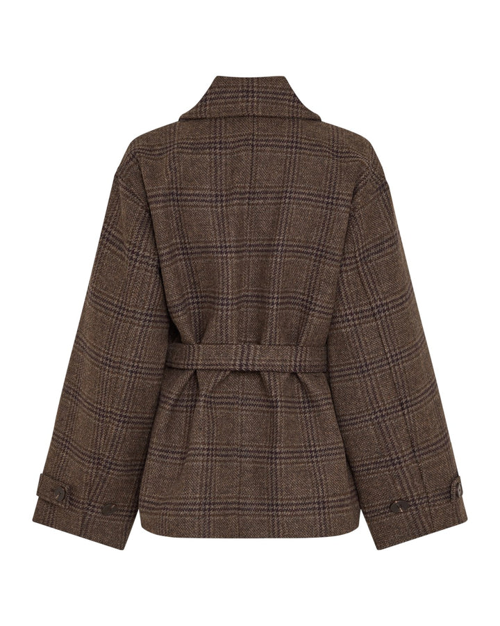 Amaranda Jacket Check Hot Fudge