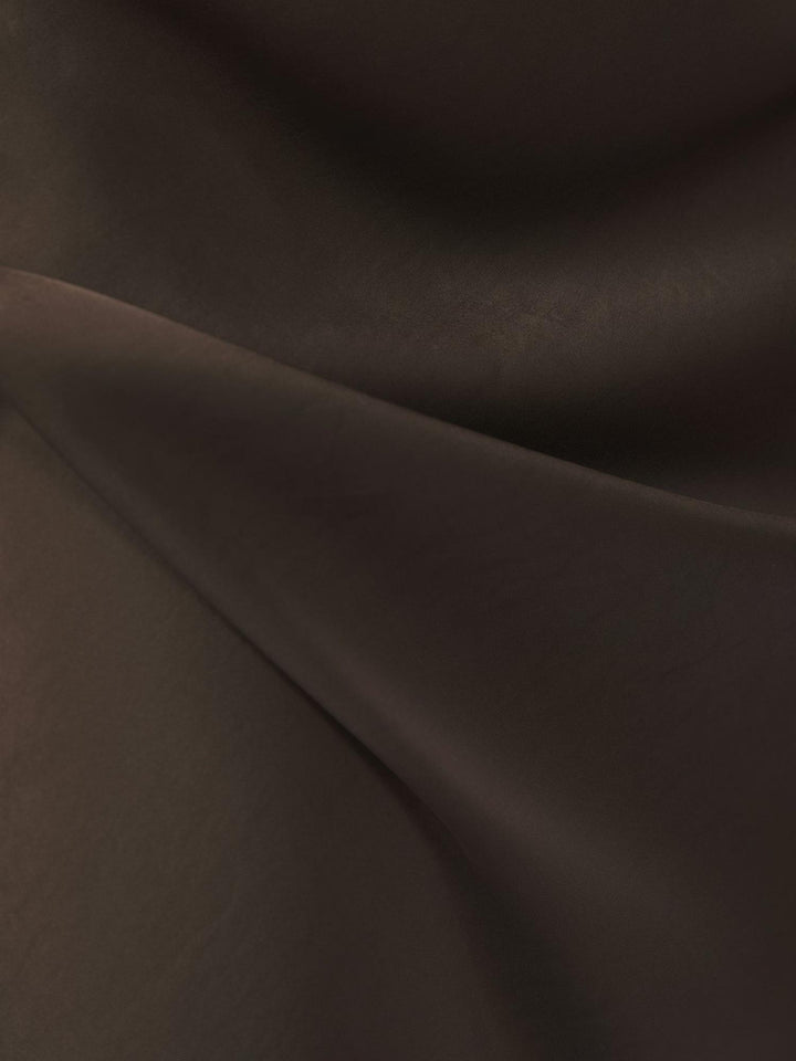 Vicky Heavy Sateen Skirt Dark Brown