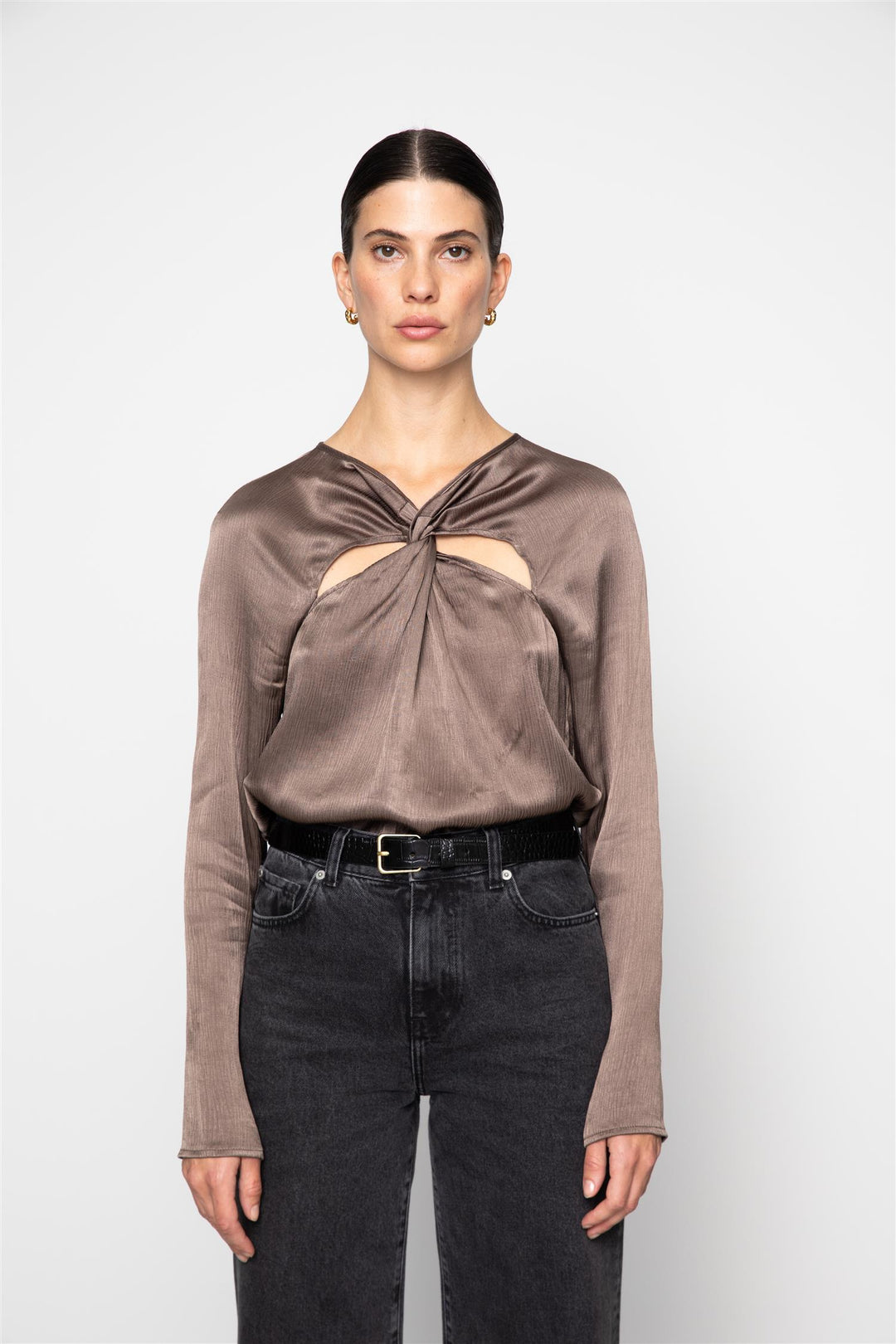 Rana Blouse Dark Taupe