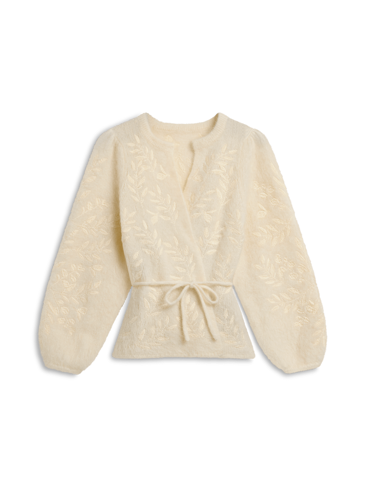 Fiola Chunky Cardigan Bright White