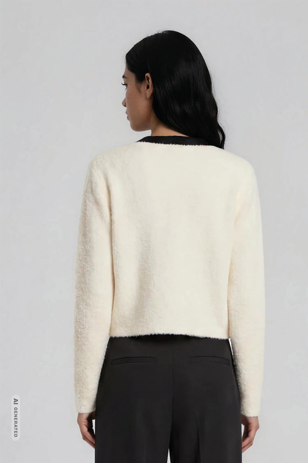 Pompom Fresia Knit Snow White