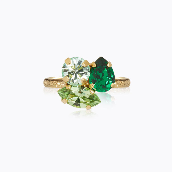 Ana Ring Gold Majestic Green Combo