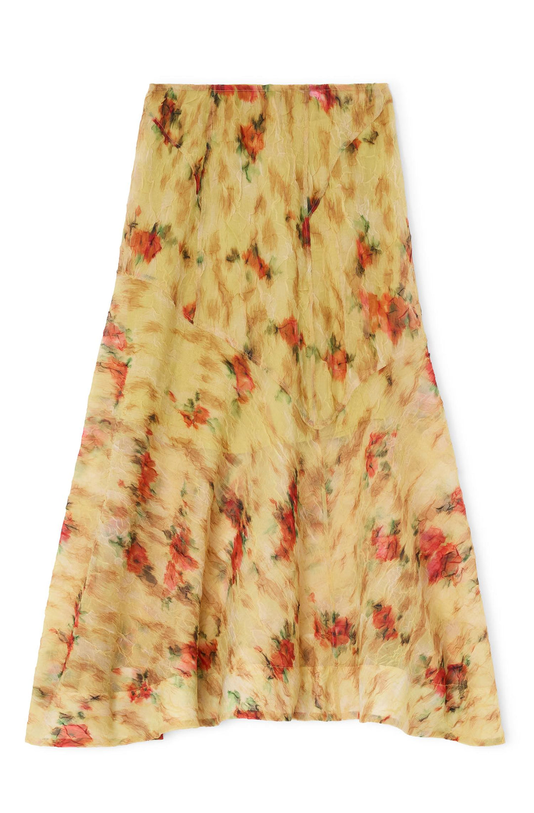 Shibori Organza Fluid Skirt Aurora