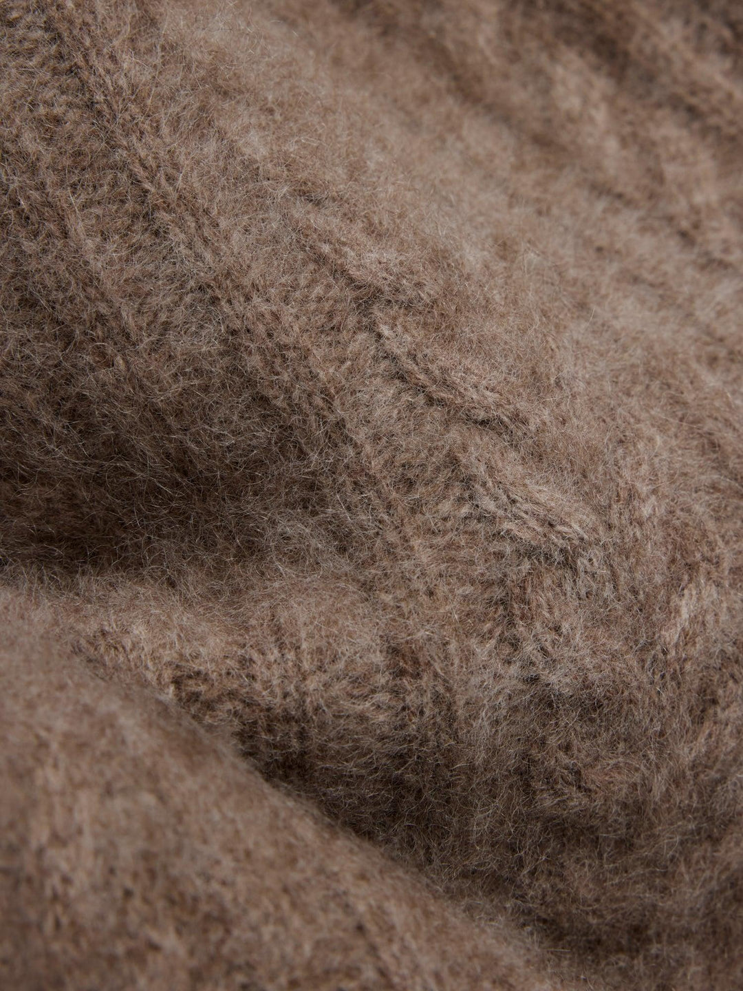 Jenna Brushed Cardigan Light Brown