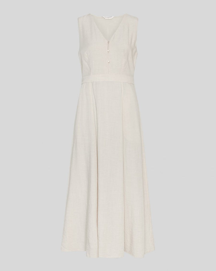 Daria SL V Dress Sand Melange