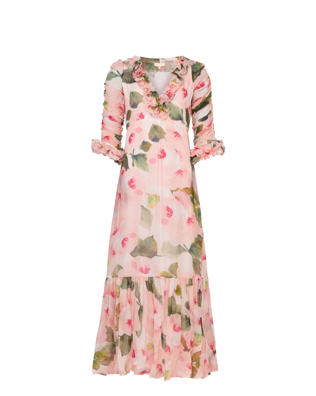 Organza Ruffle Dress Rosette