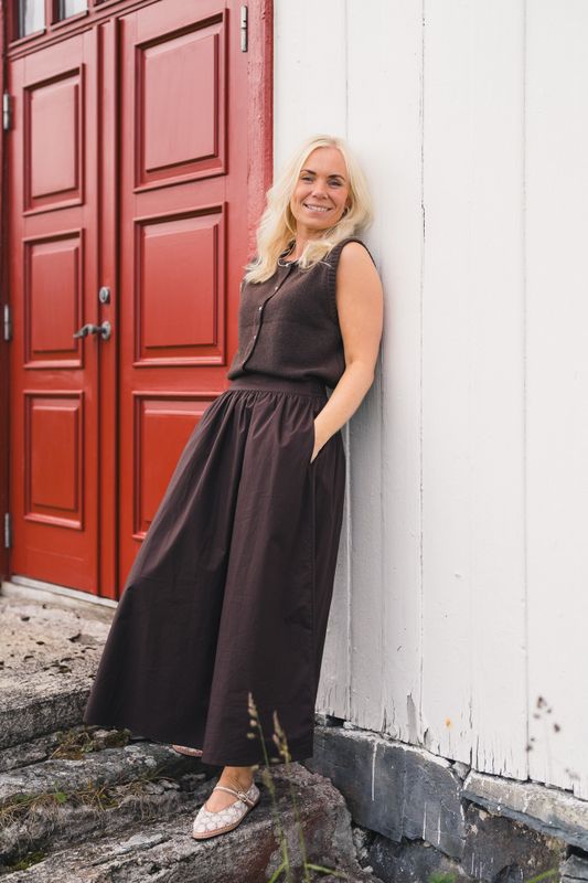 Ida Maja HW Skirt Black Coffee