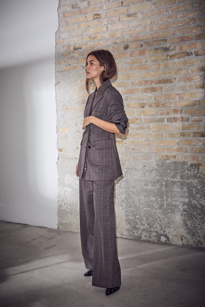 Waist Fit Check Blazer Mocca
