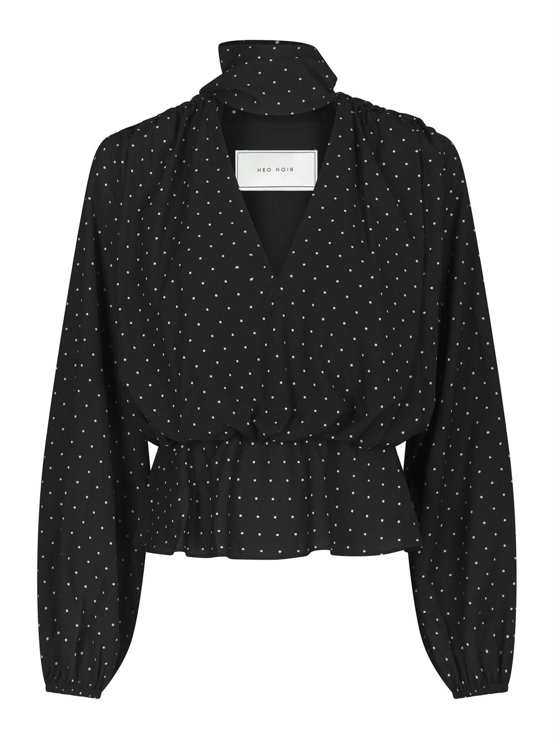 Ettalie Dot Blouse Black