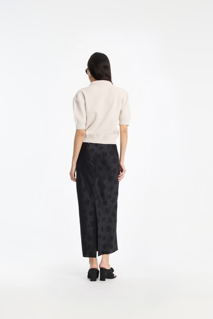 Firm Knit SS Cardigan Wind Chime Grey