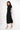 Talia Draped Front Midi Dress Black