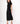Talia Draped Front Midi Dress Black