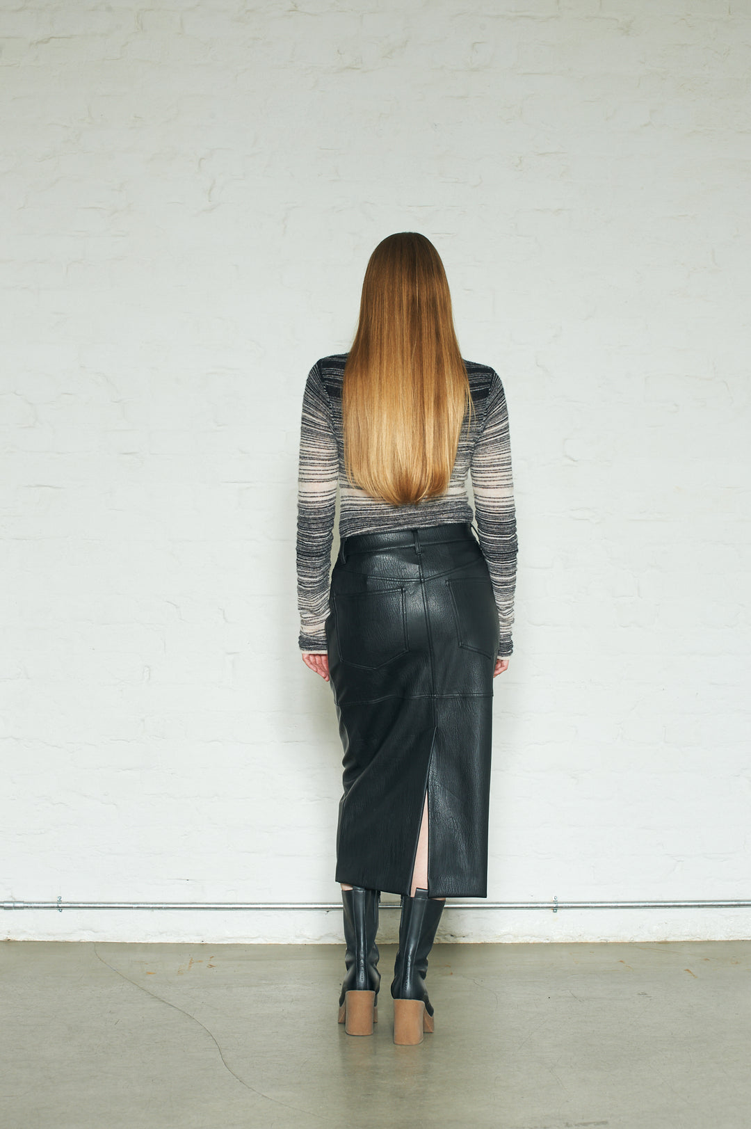 Ancona Faux Leather Black