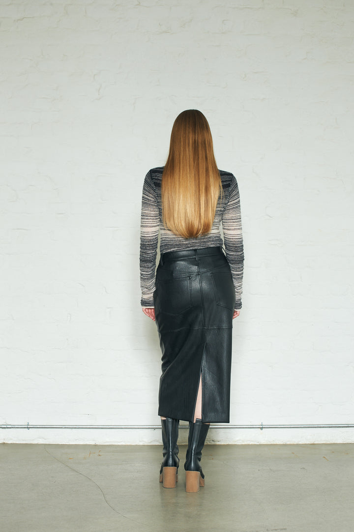 Ancona Faux Leather Black