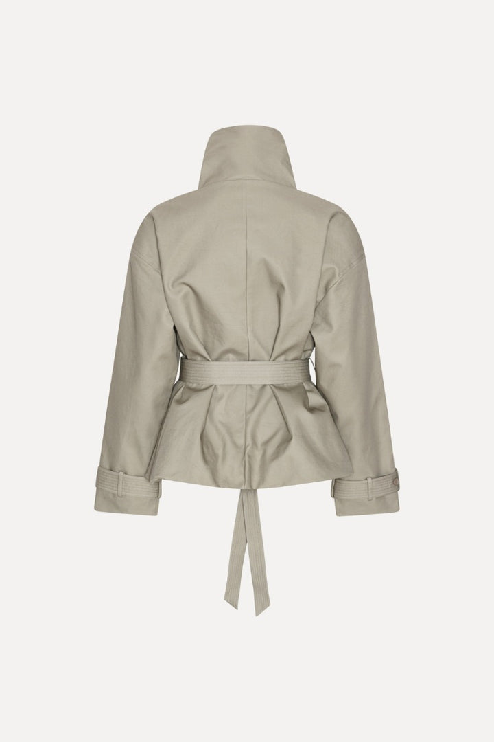 Short Trench Coat Aluminum