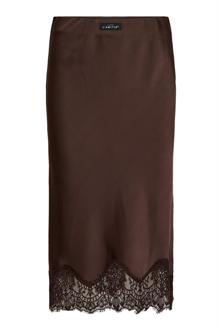 Naomi Lingerie Pencil Skirt Mocca