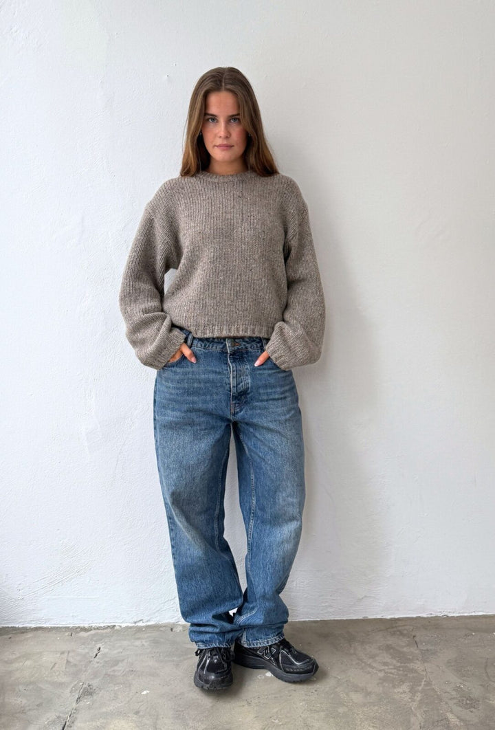 Ane Knit Light Mole Melange