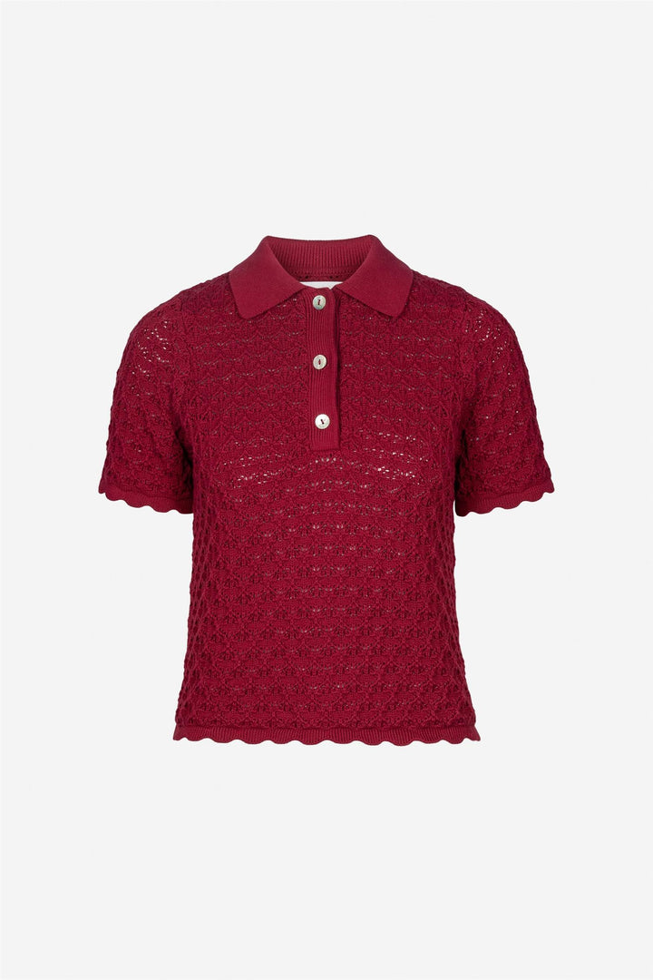 Gwen Knit Tee Berry