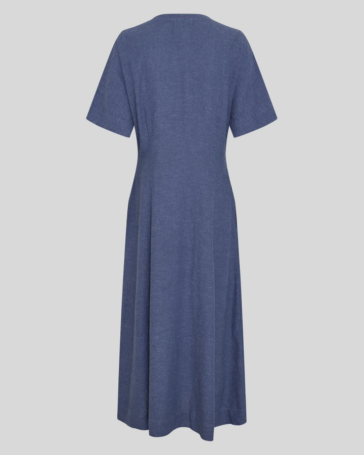 Viana Ginia 2/4 Dress V Indigo Mel