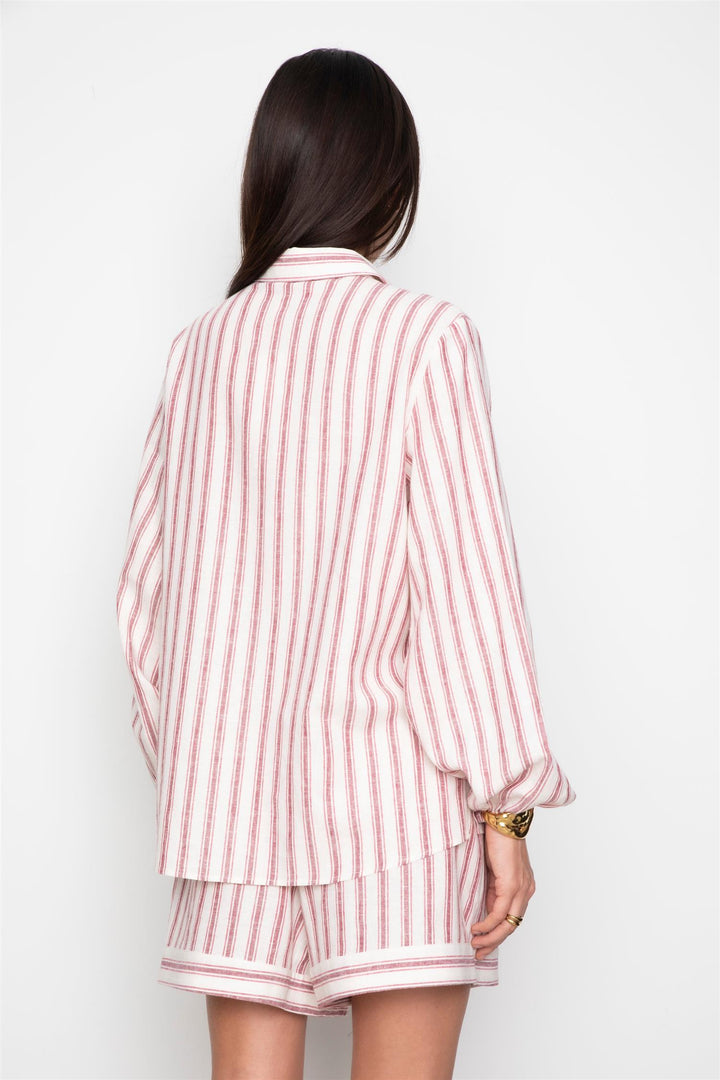 Fable Shirt Berry Stripe