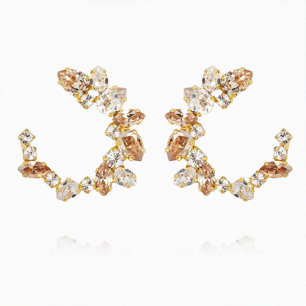 Calliope Earrings Gold Golden Combo