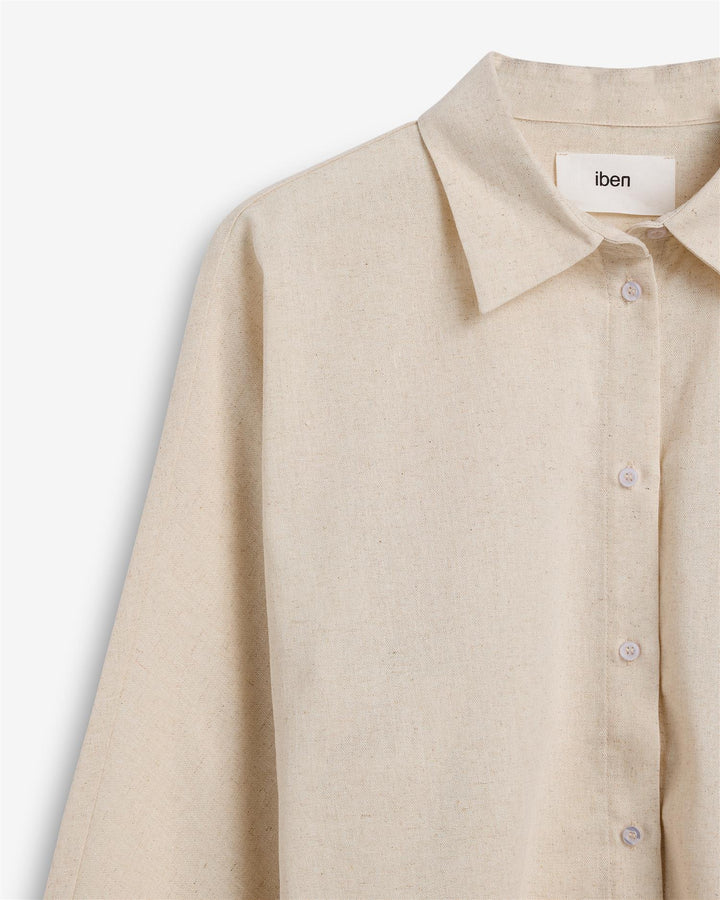 Atari Linen Shirt Raw Beige