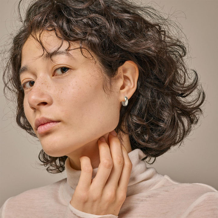 Classic Wide 15mm Hoops Silver